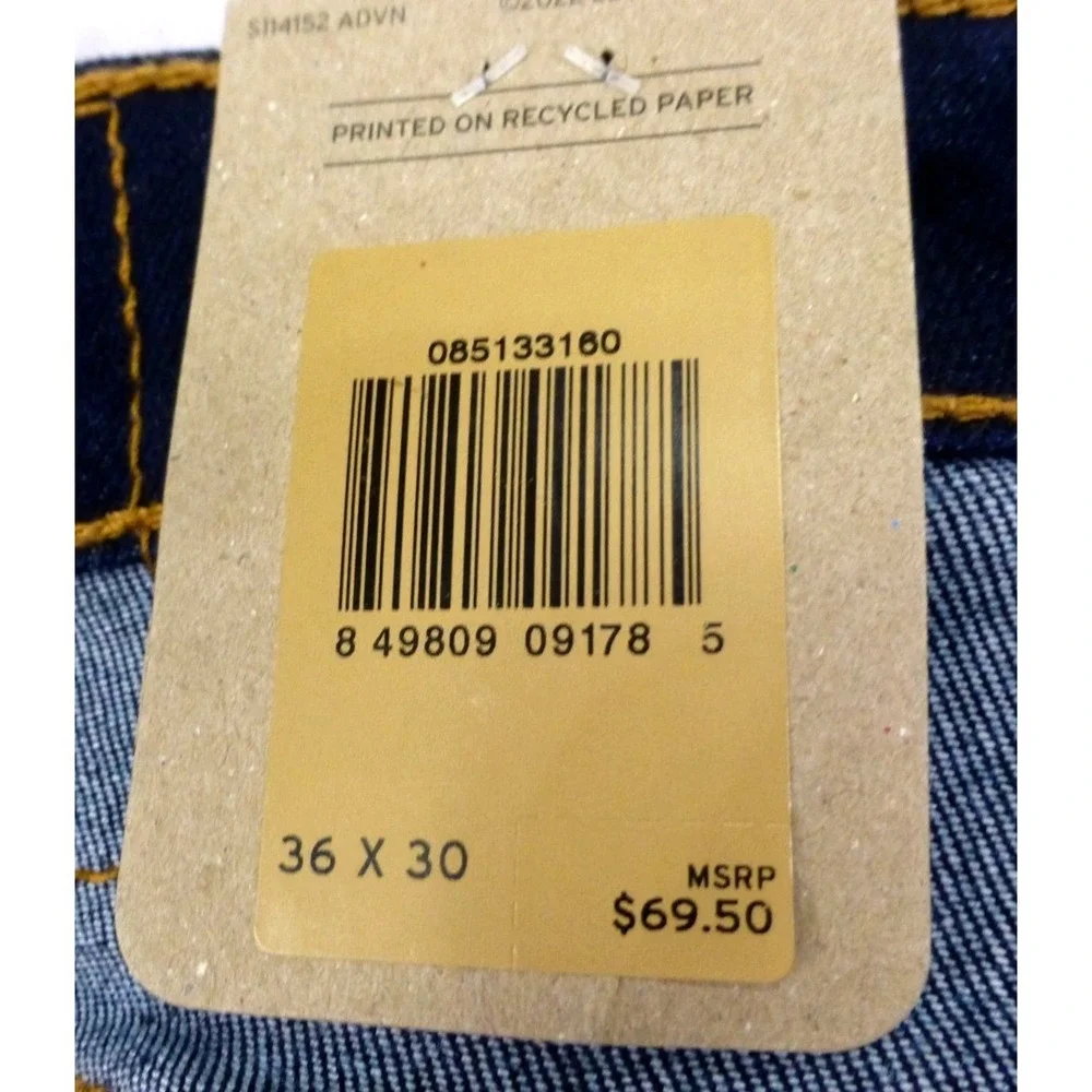 Levis 513 Slim Straight Jeans 36x30 Dark Wash Denim Mens Pants New With Tags